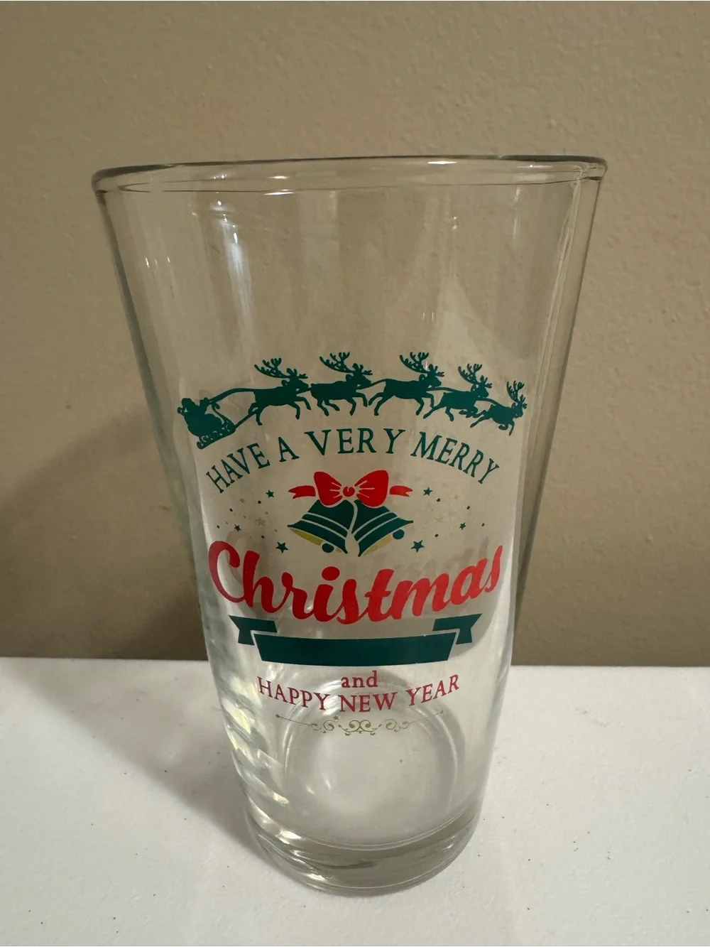 Christmas Glass Cup
